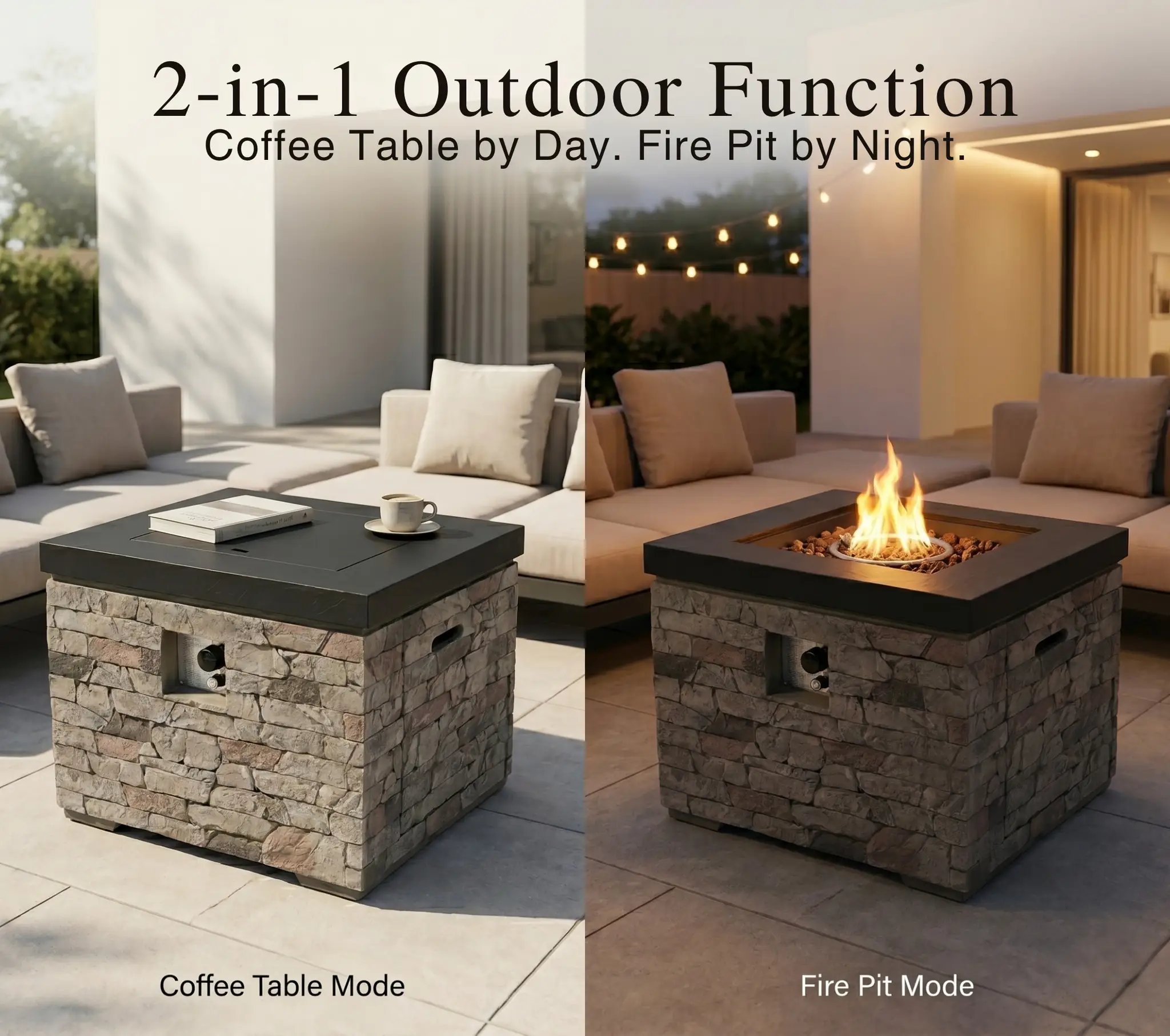 32-Inch Outdoor Fire Pit Table by HouseOfZazla