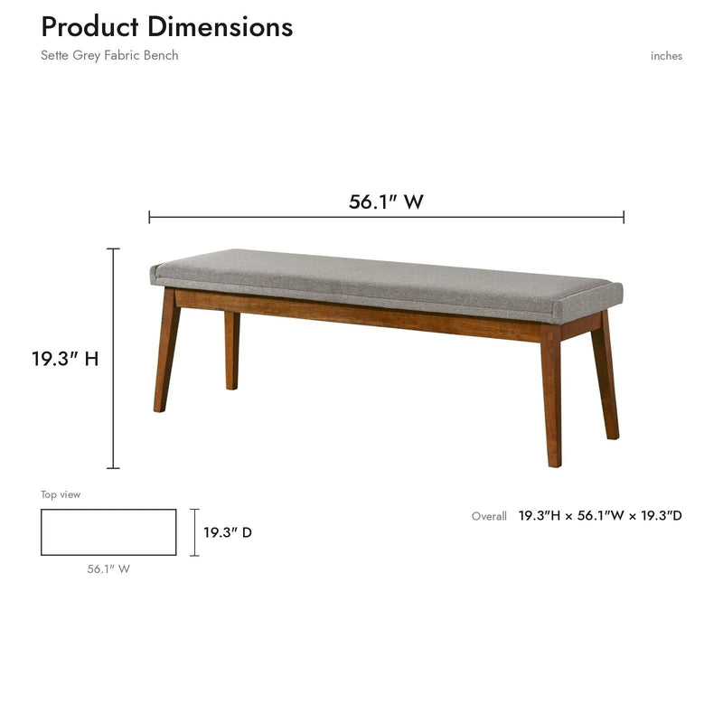 Warren - Bench - Brown / Light Gray, photo 4 of 7