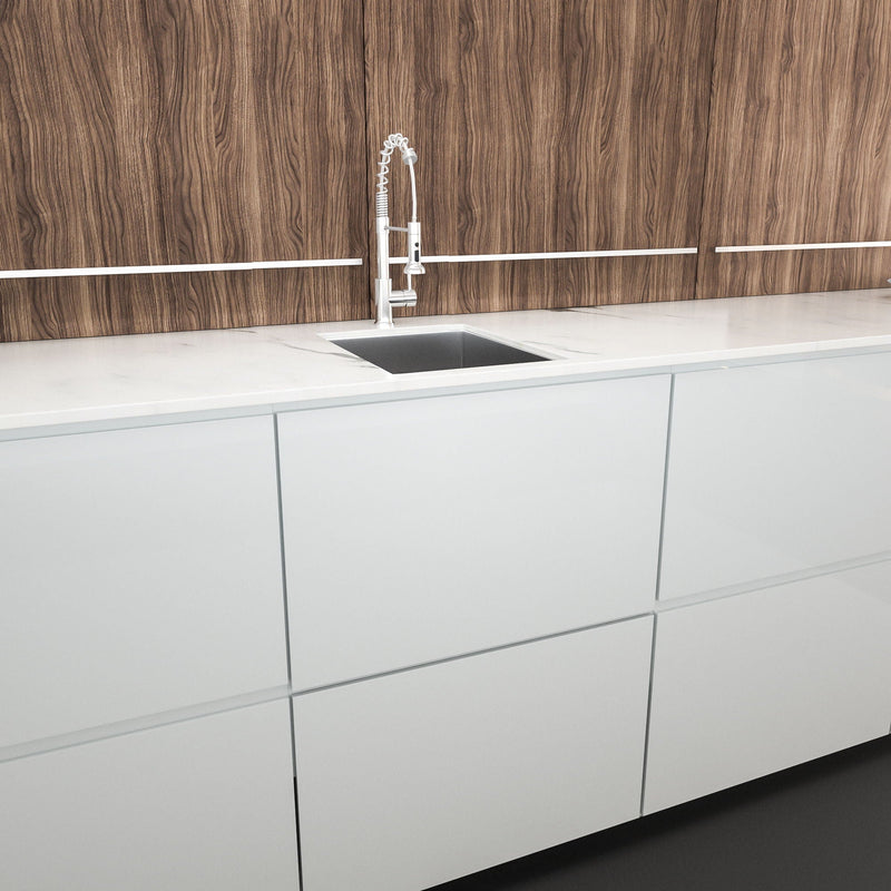 Modern Style Undermount Sink With Stainless Steel, Deep Single Bowl by HouseOfZazla