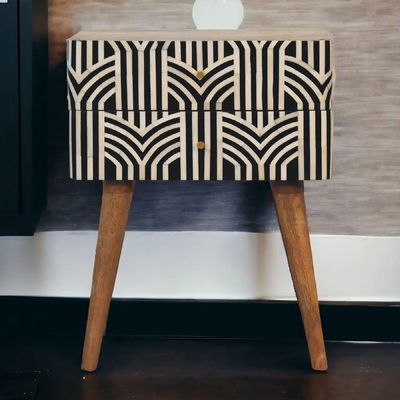 Edessa Bone Inlay Bedside by HouseOfZazla