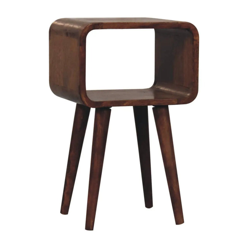 Minimalist Open Curved Nightstand by Unique Piece Furniture