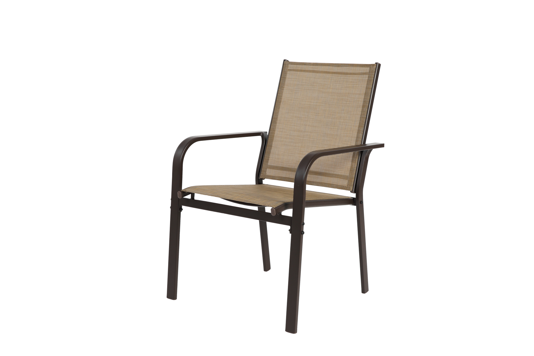 7 Pieces Patio Dining Set with Rectangular Table and 6 Textilene Chairs by HouseOfZazla