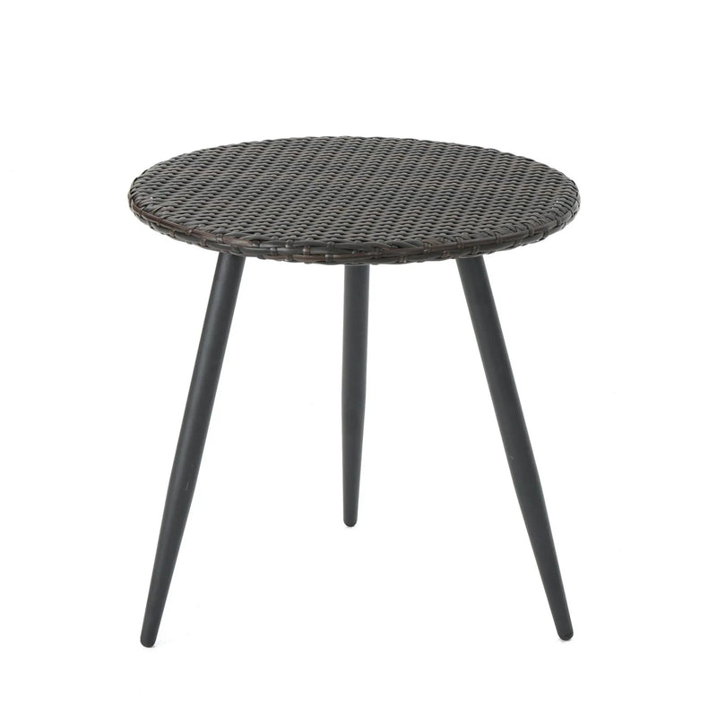 Kenneth 3 Pieces Chat Set Outdoor Furniture - Brown Multi by HouseOfZazla