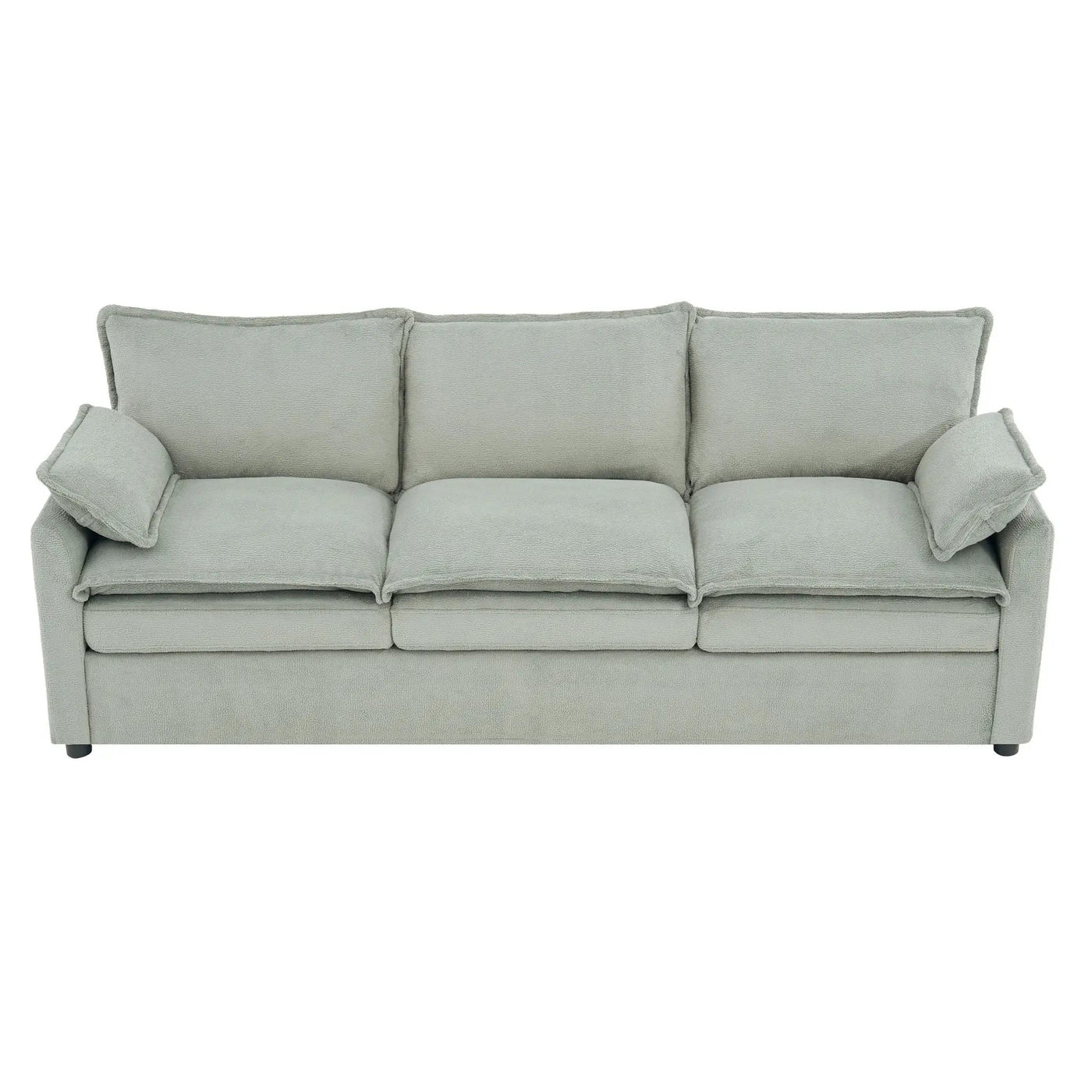 Modern 3 Seater Sofa With Side Storage Pockets For Living Room by HouseOfZazla