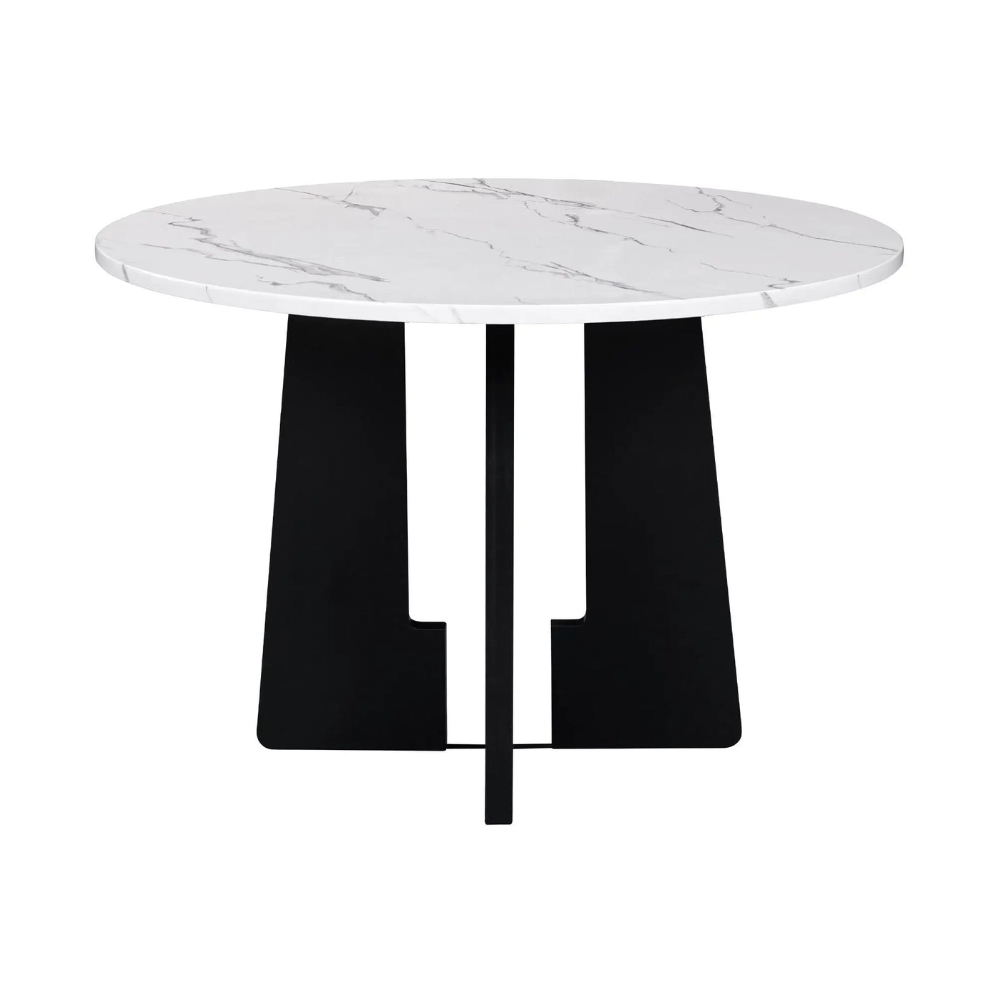 5 Piece Round Dining Table Set, Modern Dining Table And 4 Upholstered Chairs For Dining Room by HouseOfZazla