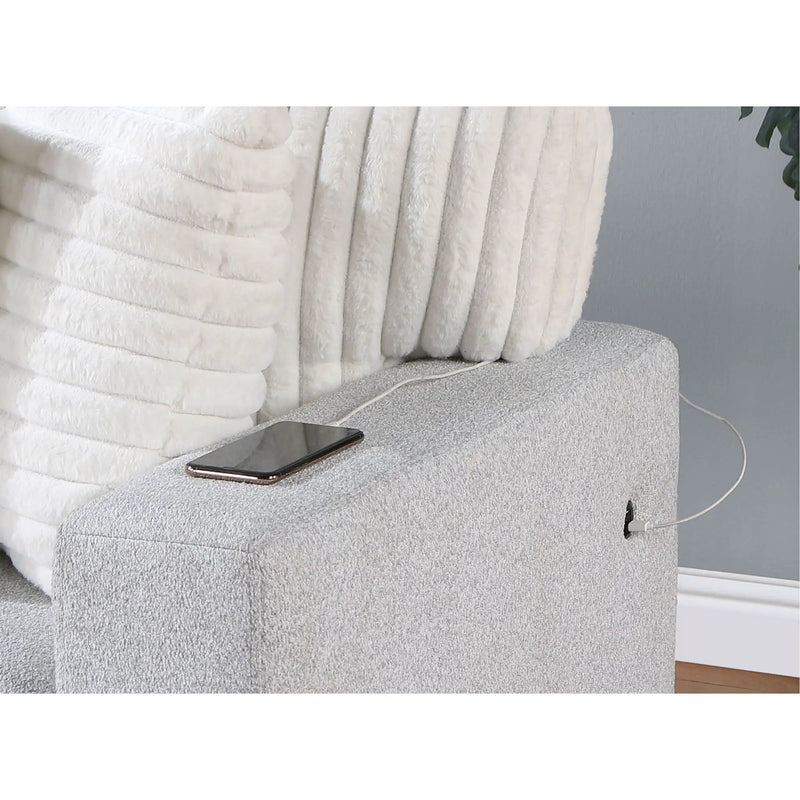 Ford - Reversible Pull Out Sofa Bed - Light Gray by HouseOfZazla