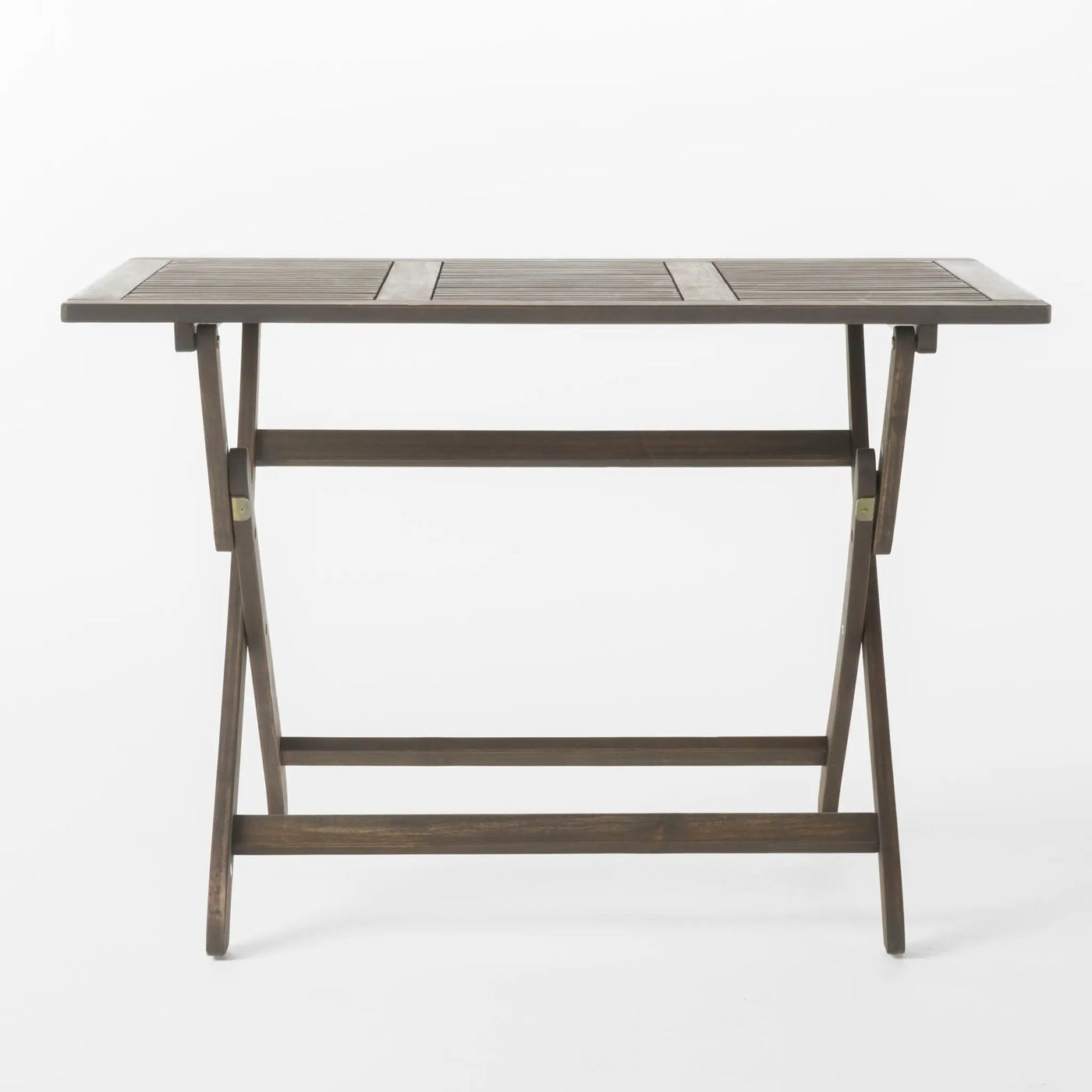 Blissique Outdoor Foldable Wood Dining Table With Slat Design by HouseOfZazla