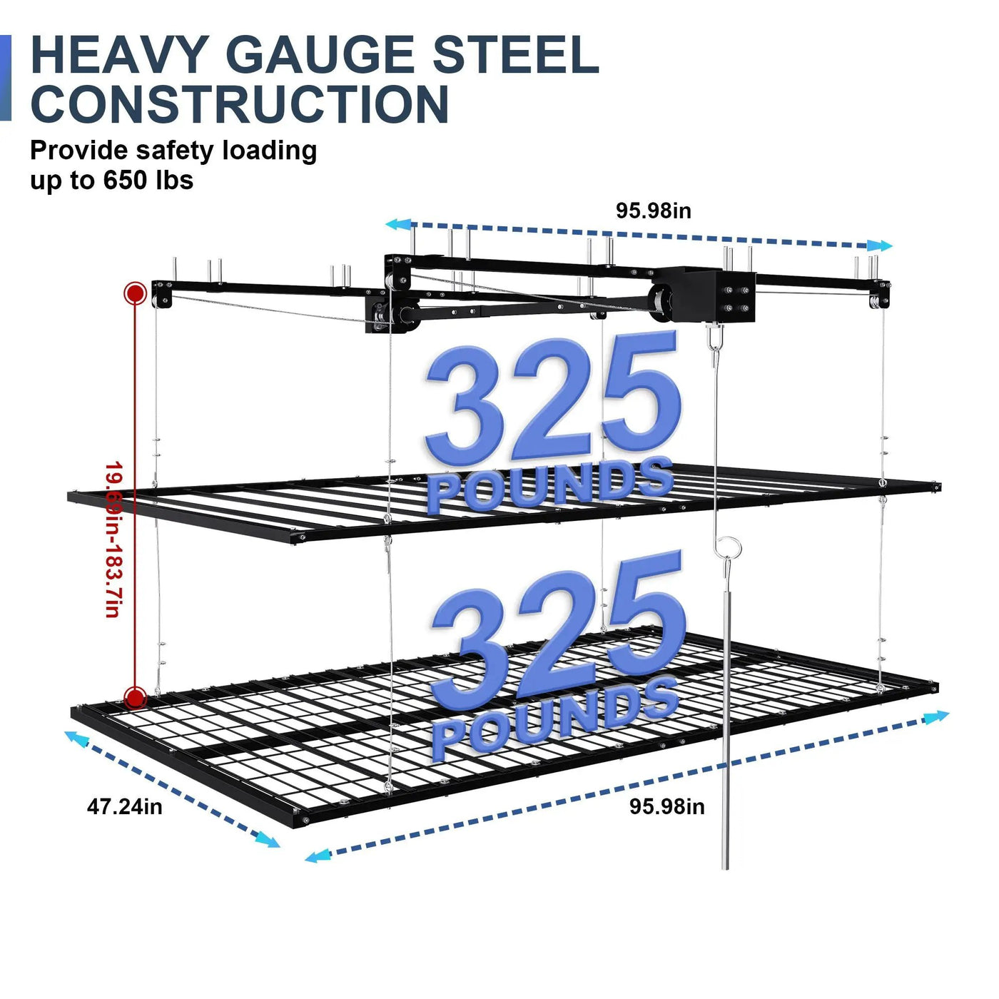 Overhead Garage Storage Rack by HouseOfZazla