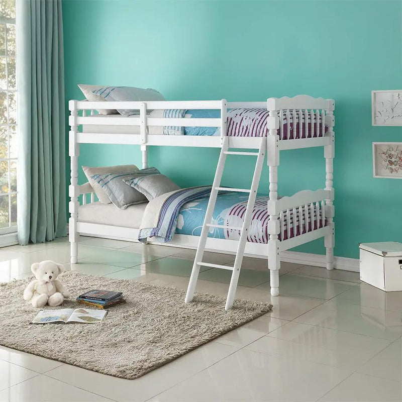 Homestead - Twin Over Twin Bunk Bed - White by Unique Piece Furniture