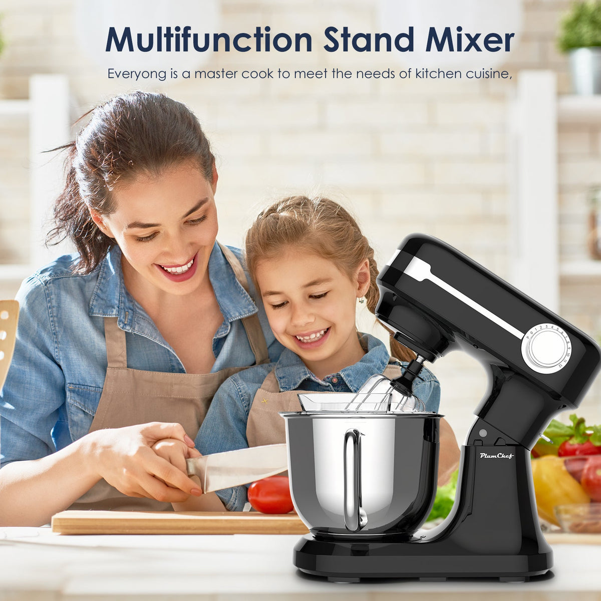 5.5QT Electric Stand Mixer with 12-Speed Tilt-Head – Stainless Steel Bowl, photo 4 of 10
