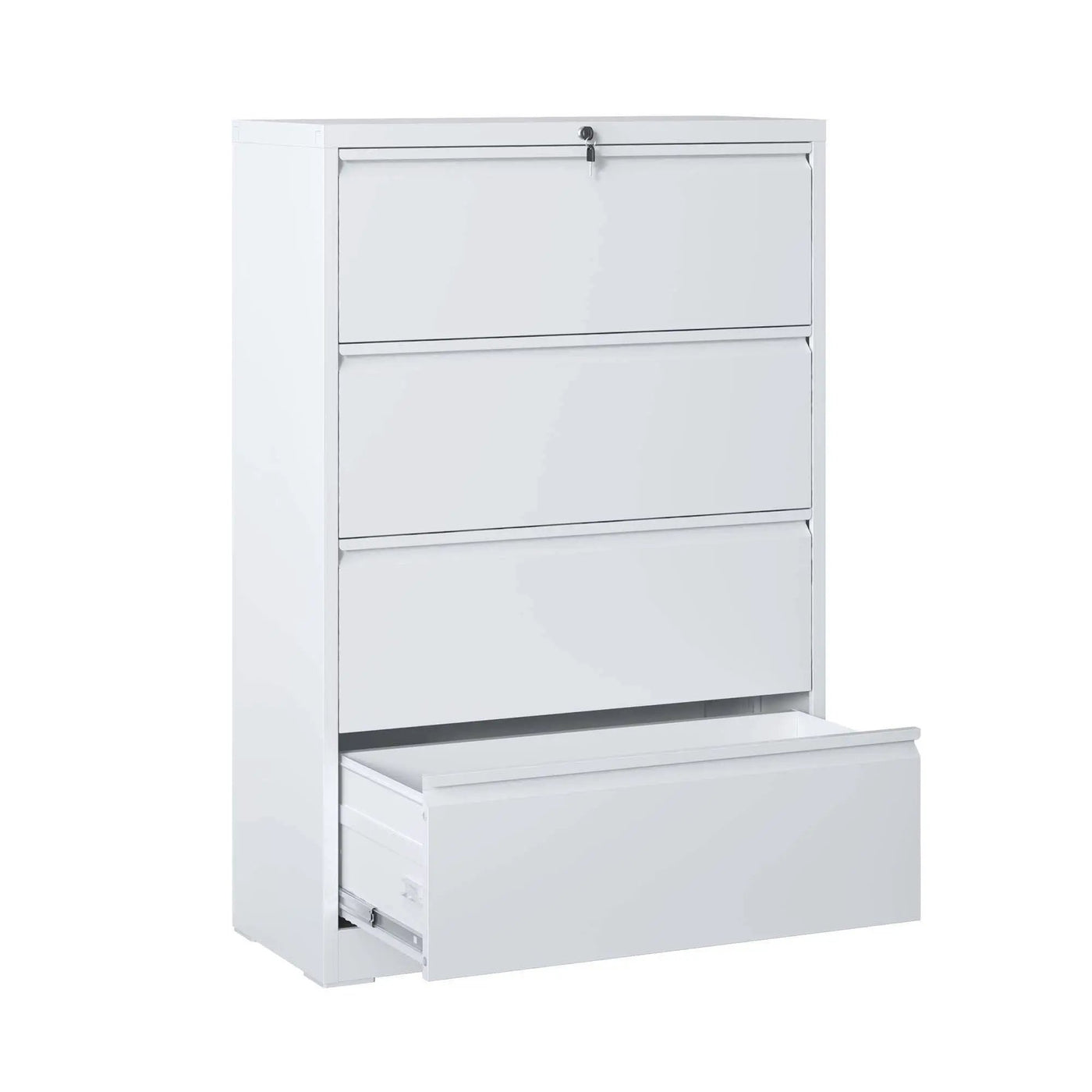 Lateral File Cabinet, Locking Heavy Duty, Anti-Tip Safety Interlock, Vertical Storage For Letter/Legal/A4 Files by HouseOfZazla