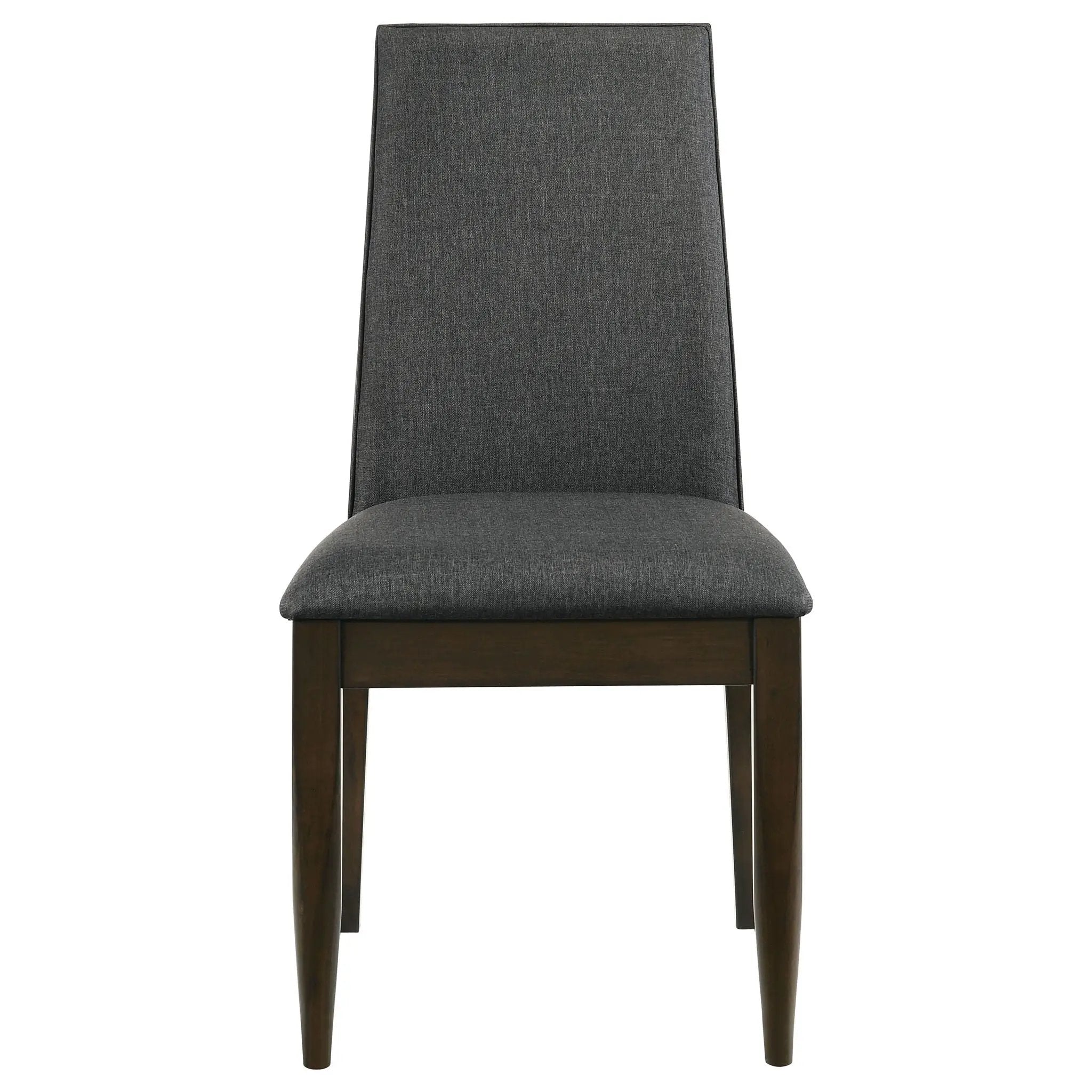 Wes Upholstered Dining Side Chair Dark Walnut (Set of 2) by Unique Piece Furniture