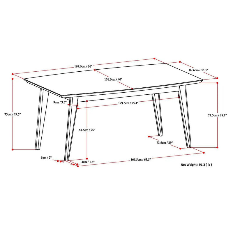 Draper - Rectangular Dining Table by Unique Piece Furniture