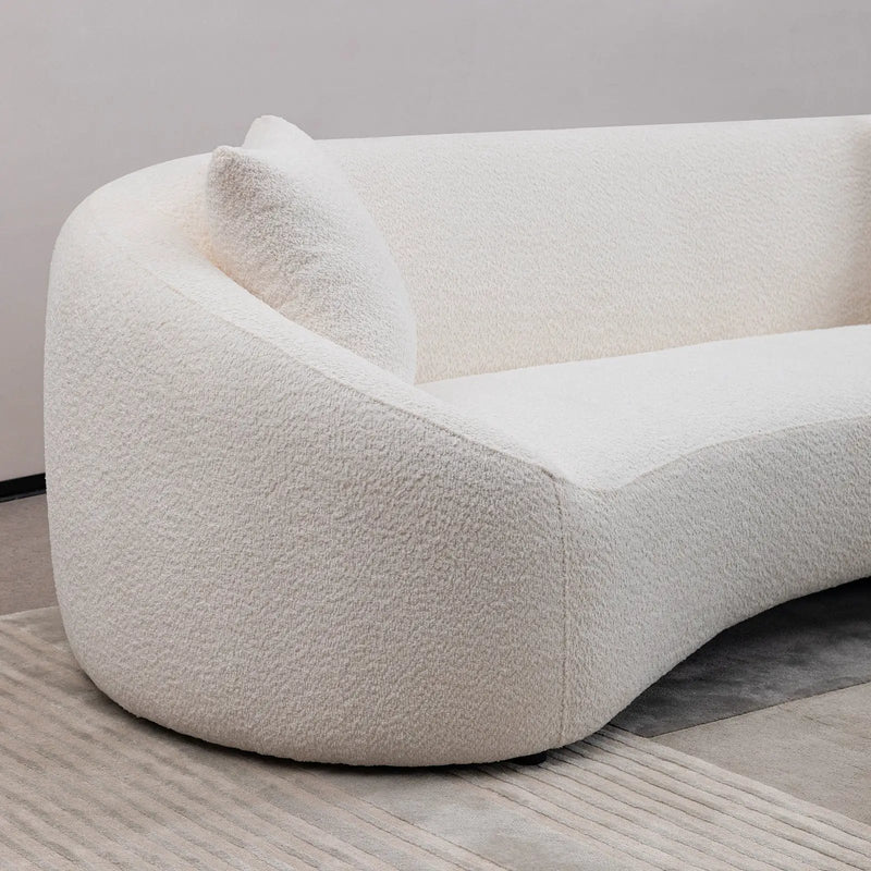 Minimalist Curved Sofa, 3 Seater by HouseOfZazla