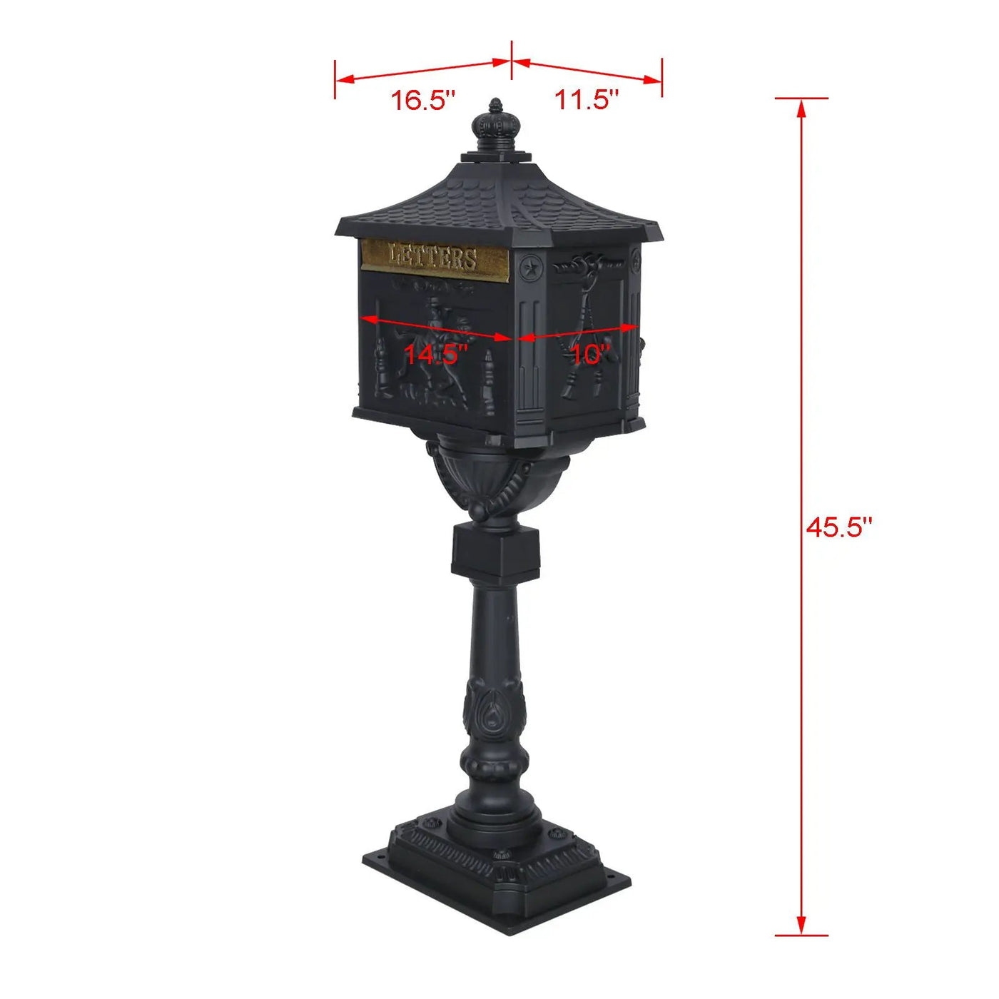 Cast Aluminum Mail Box, Postal Box, Mailbox by HouseOfZazla