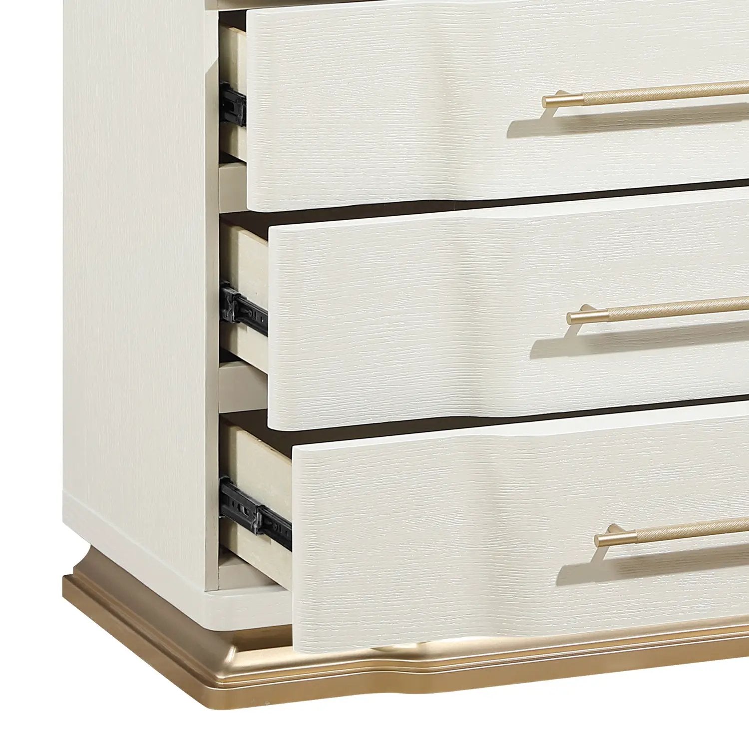 Lexington - 3 Drawer Nightstand - Beige by HouseOfZazla