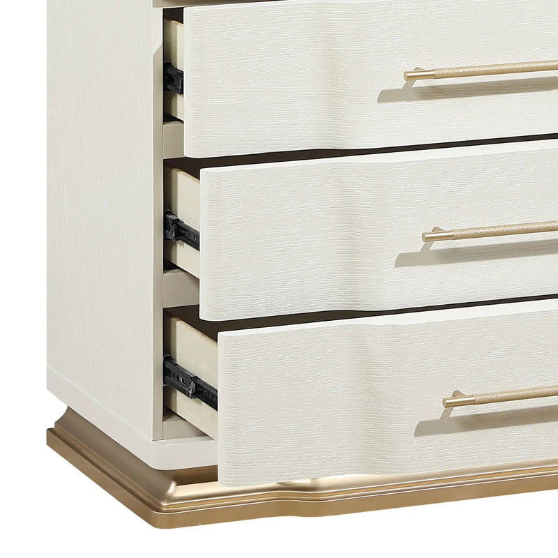 Lexington - 3 Drawer Nightstand - Beige by HouseOfZazla
