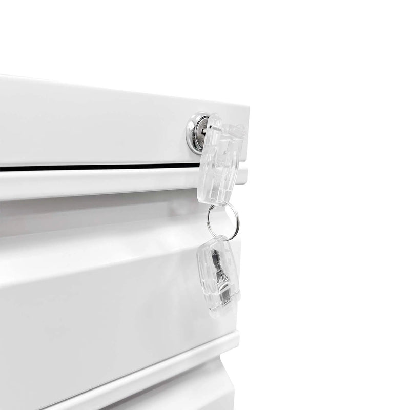 Metal Drawer Mobile File Cabinet With Lock For Home Office Organizer by HouseOfZazla