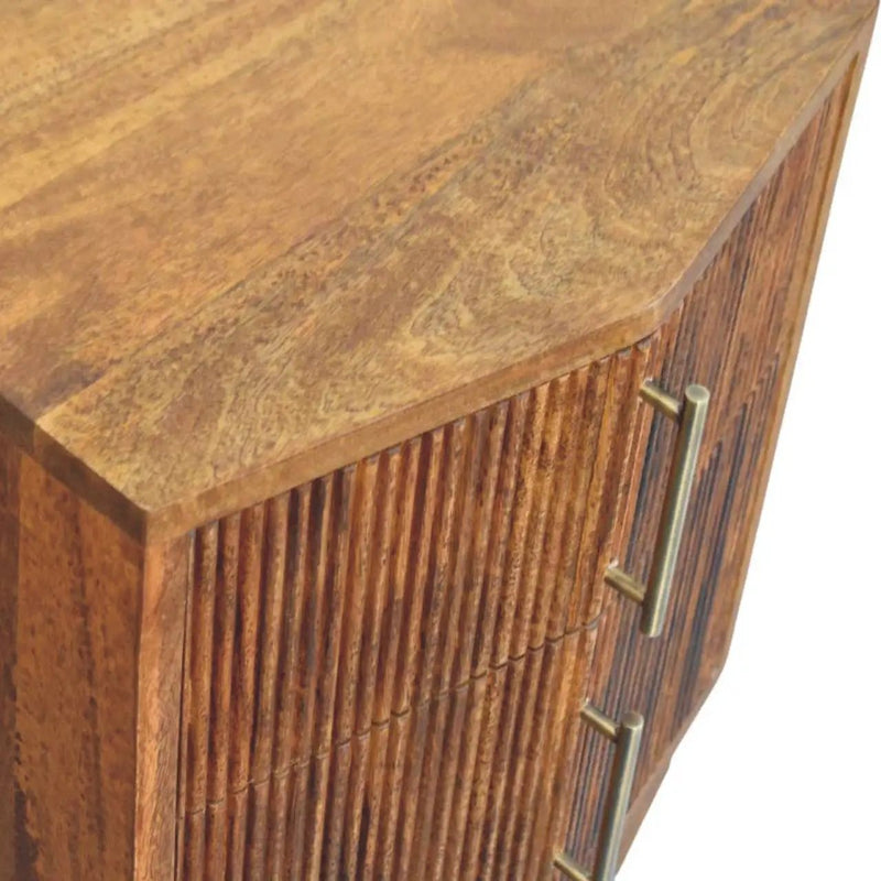 Solid Wood Louvre Bedside Unit by HouseOfZazla