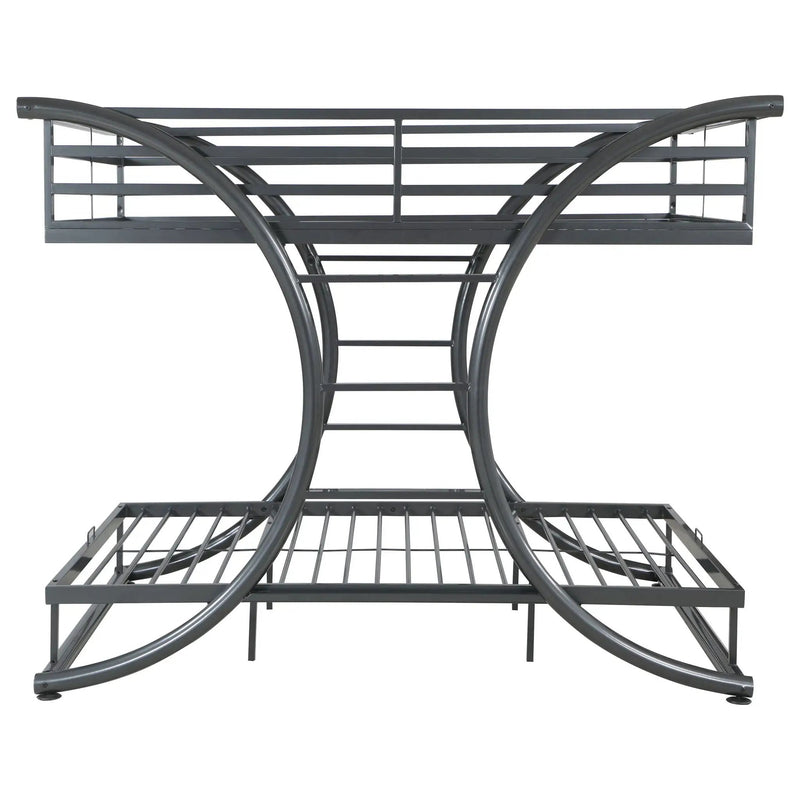 Weston - Bunk Bed Full Over Full - Gunmetal