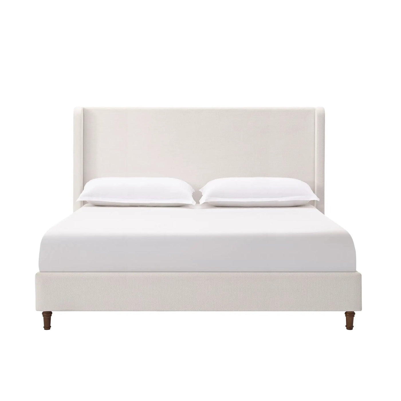 Harper - Tall Headboard Upholstered Bed / High Headboard / Elegant Simplicity / No Box Spring Needed by HouseOfZazla