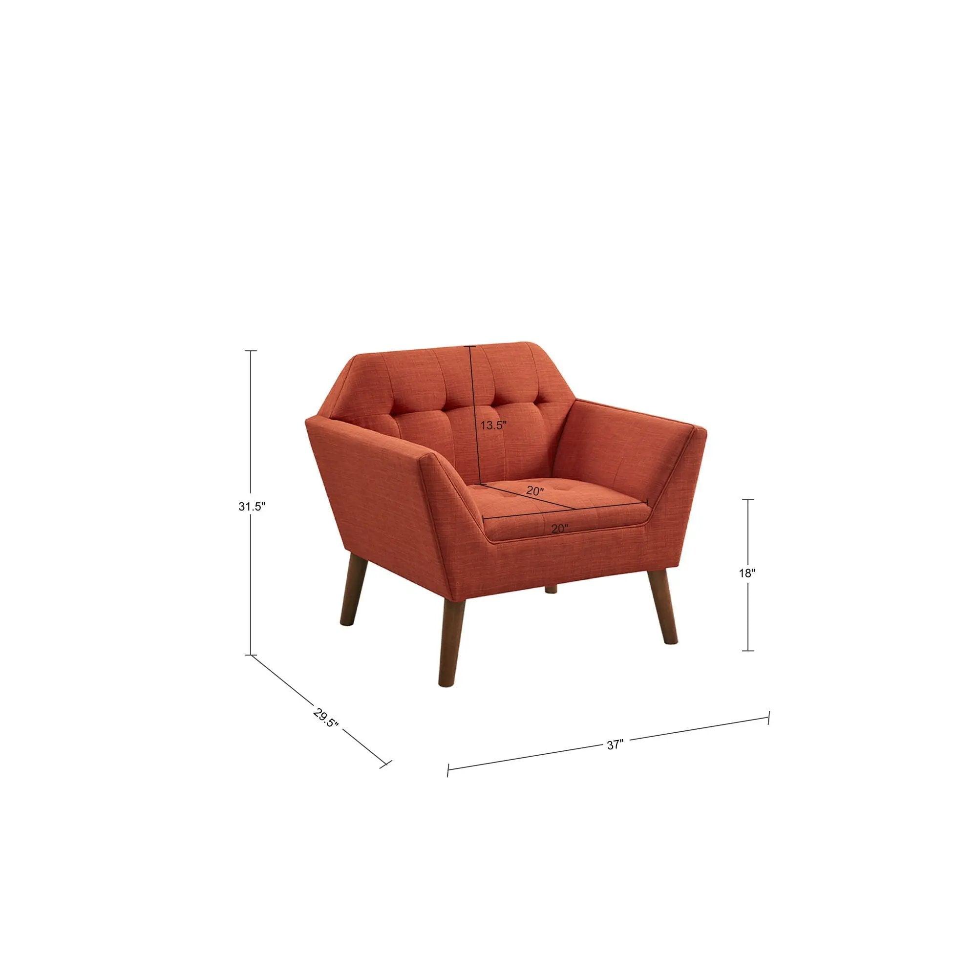 Modern Lounge Chair With Button Tufting by Unique Piece Furniture