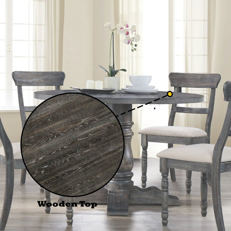 Leventis Weathered Dining Table - Gray by HouseOfZazla