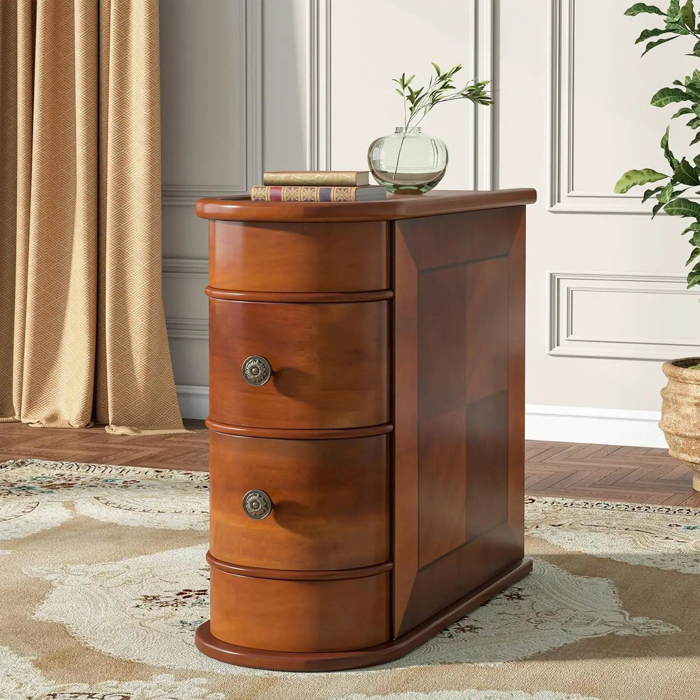 Narrow 2 Drawer End Table by HouseOfZazla