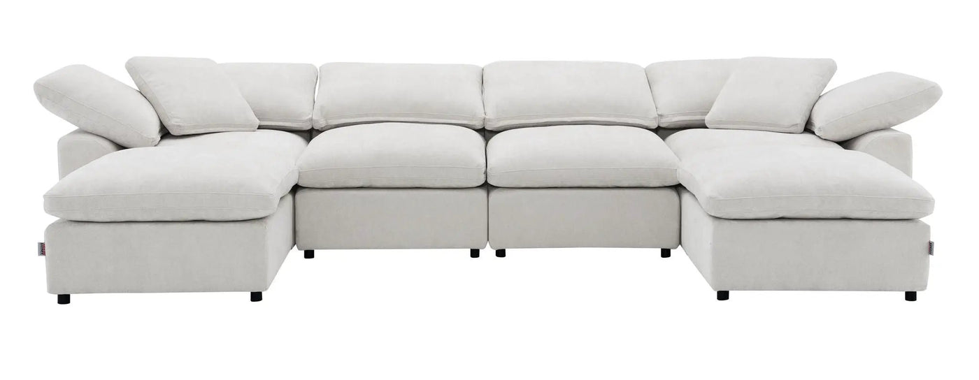 Naveen - Modular Sectional With Ottoman by Unique Piece Furniture
