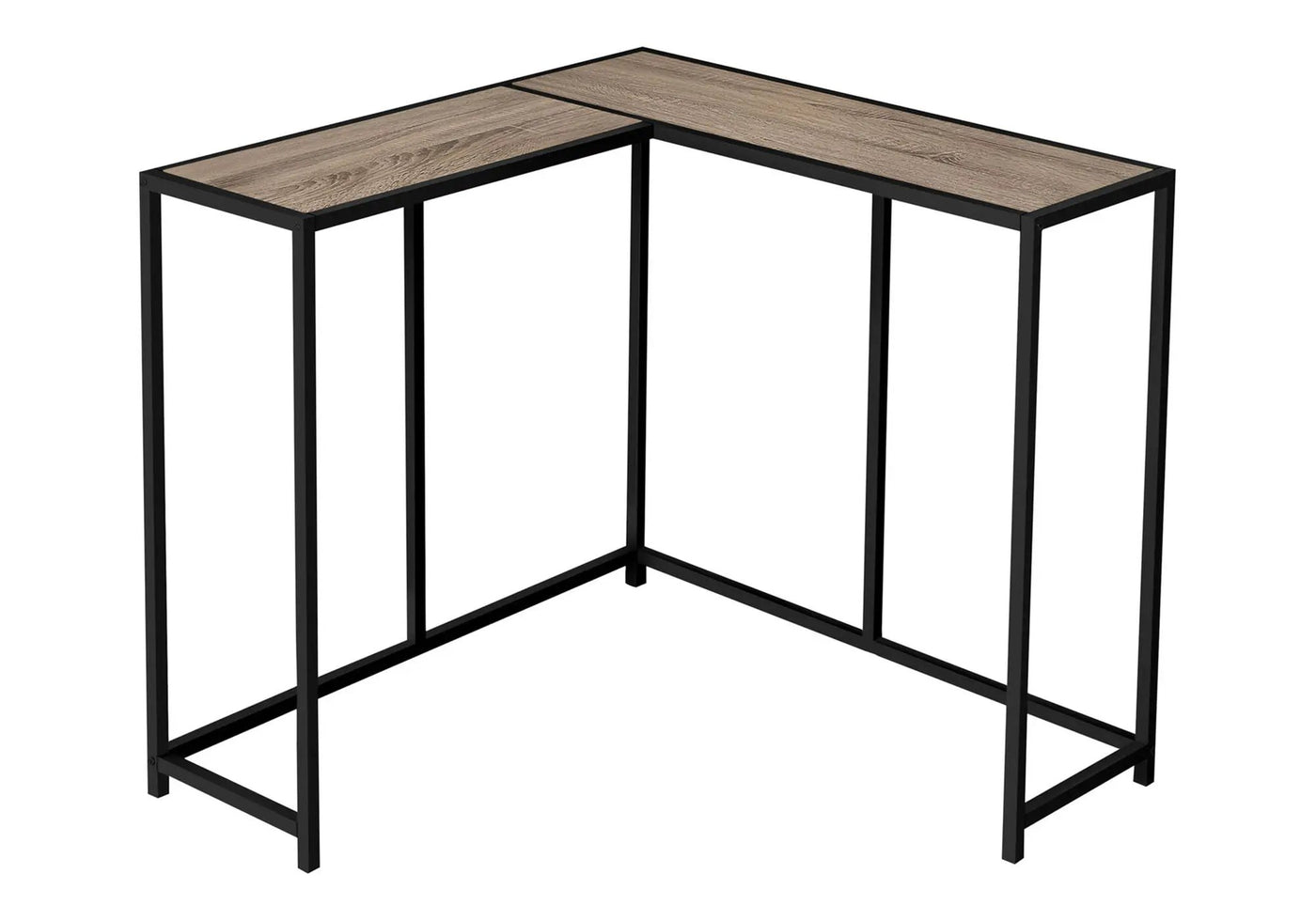 Corner Accent Console Table For Entryway, Unique L-Shaped Design by HouseOfZazla