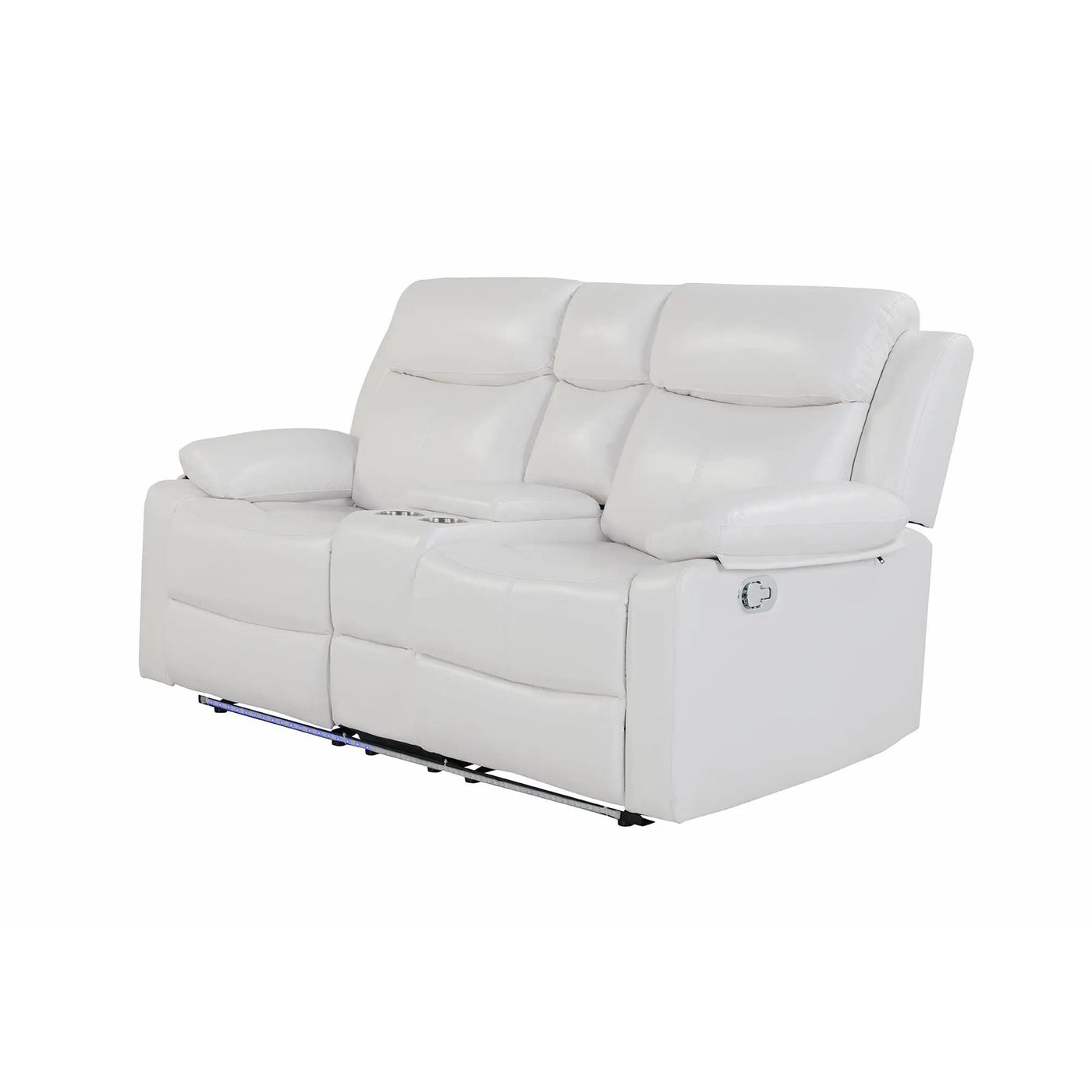 Blanche - Console Reclining Loveseat With LED Lights And Speakers by Unique Piece Furniture