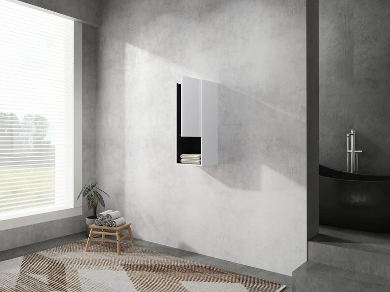 12" Bathroom Side Cabinet with Soft Close Doors by HouseOfZazla