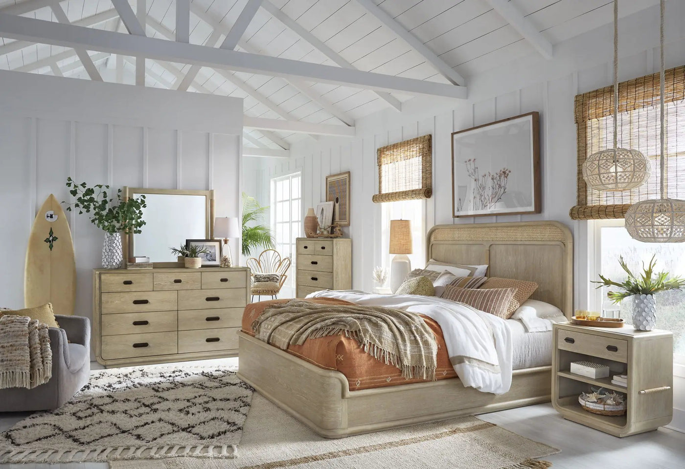 Sunset Cove - Panel Bed by Unique Piece Furniture