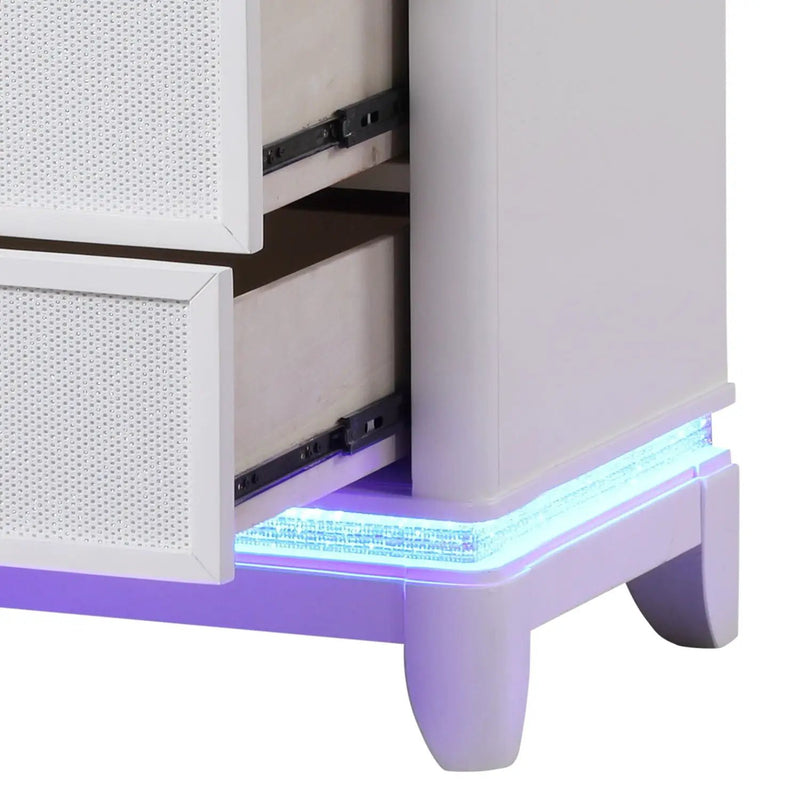 Opium - 5 Drawer Chest - White