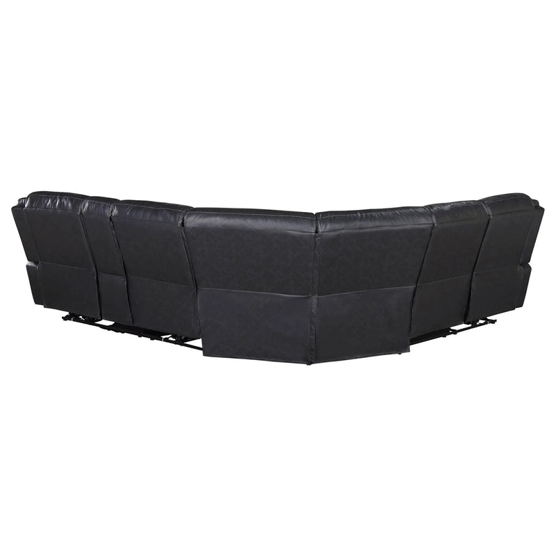 Sycamore Upholstered Power Reclining Sectional Sofa Grey by Unique Piece Furniture