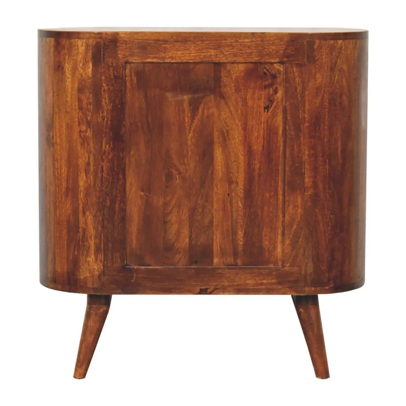 Cortez - T Bar Open Slot Cabinet - Dark Brown by HouseOfZazla