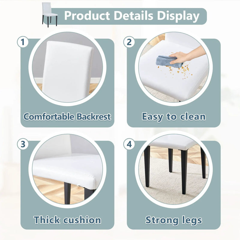 Versatile Dining Chairs With Comfortable Design And Metal Legs by Unique Piece Furniture