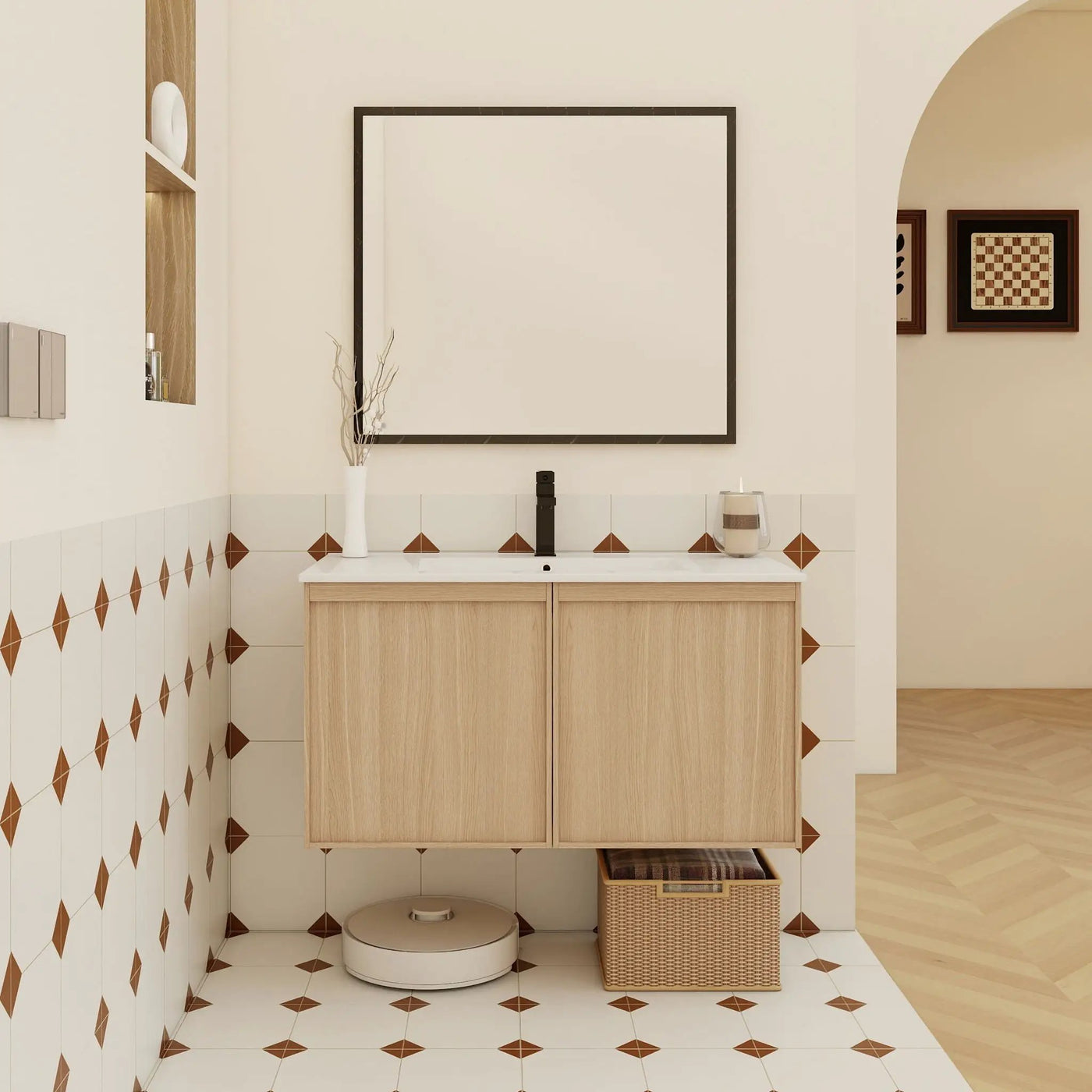 Floating Bathroom Vanity With Sink Combo by HouseOfZazla
