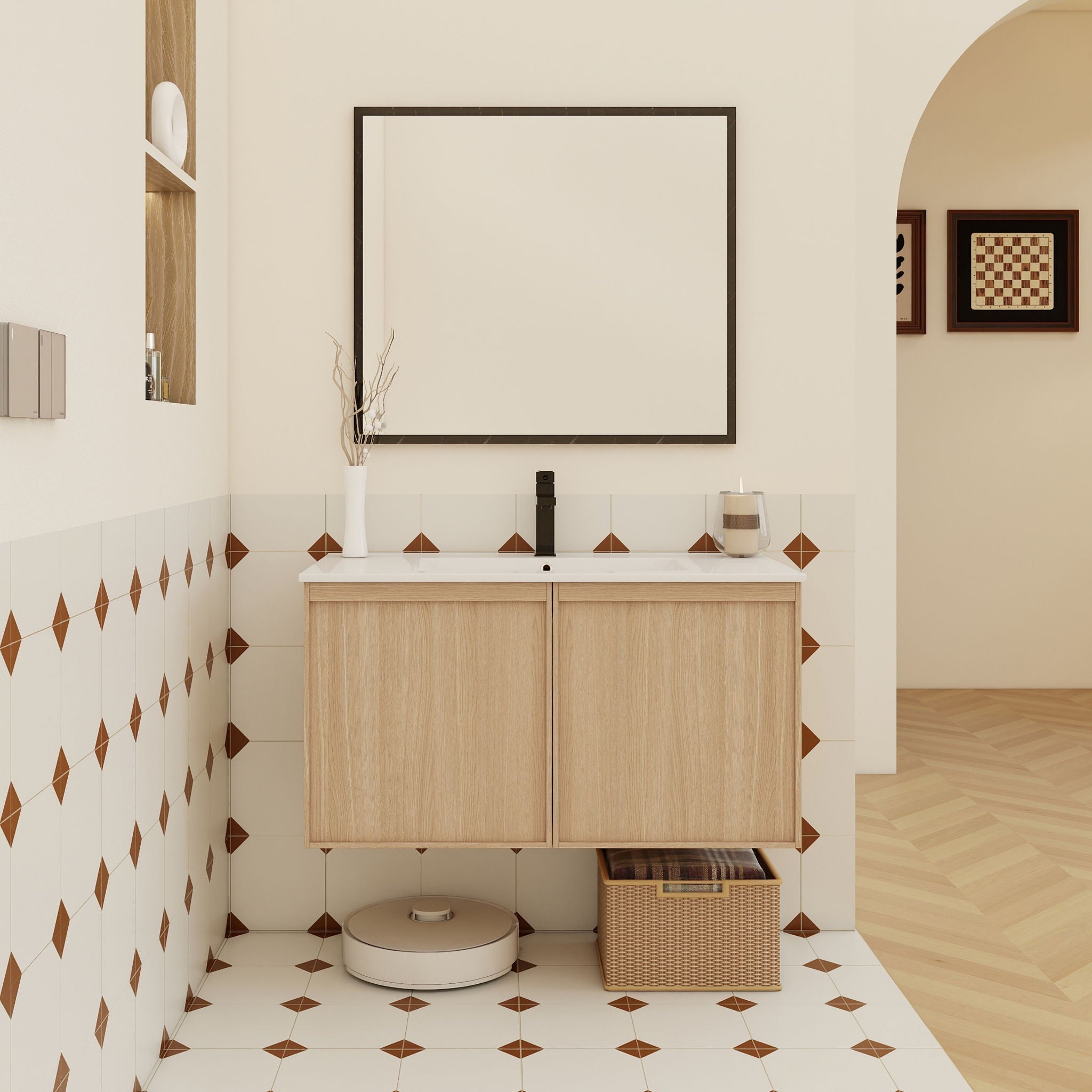 Floating Bathroom Vanity With Sink Combo by HouseOfZazla