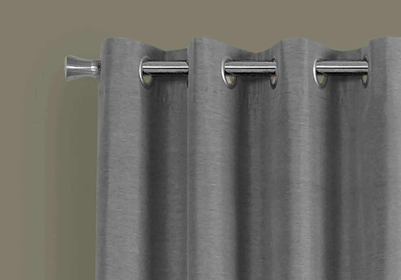 2 Pieces Set Room Darkening Curtain Panels with Grommet - Contemporary Style by HouseOfZazla