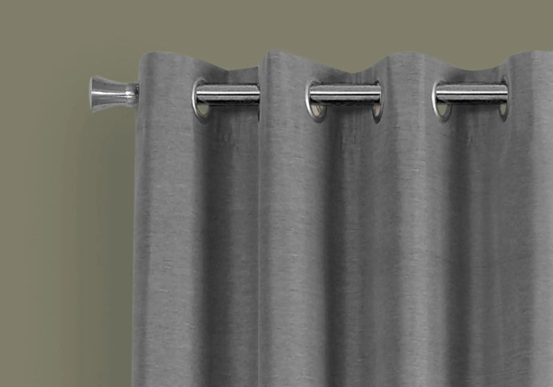 2 Pieces Set Room Darkening Curtain Panels with Grommet - Contemporary Style by HouseOfZazla