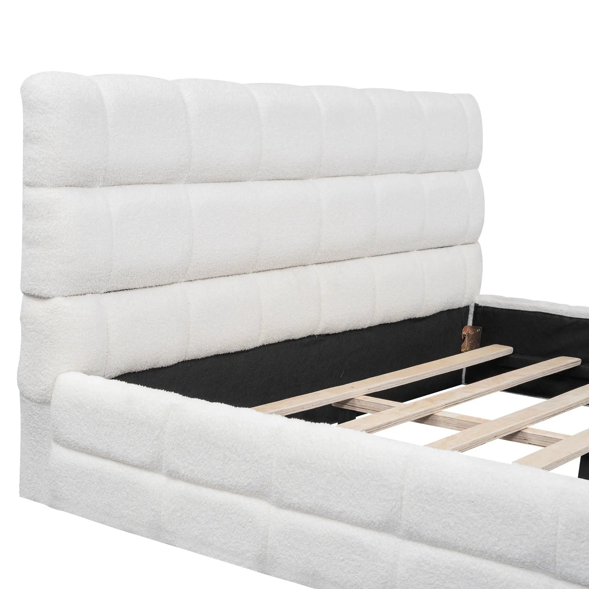 Upholstered Platform Bed With Headboard by Unique Piece Furniture