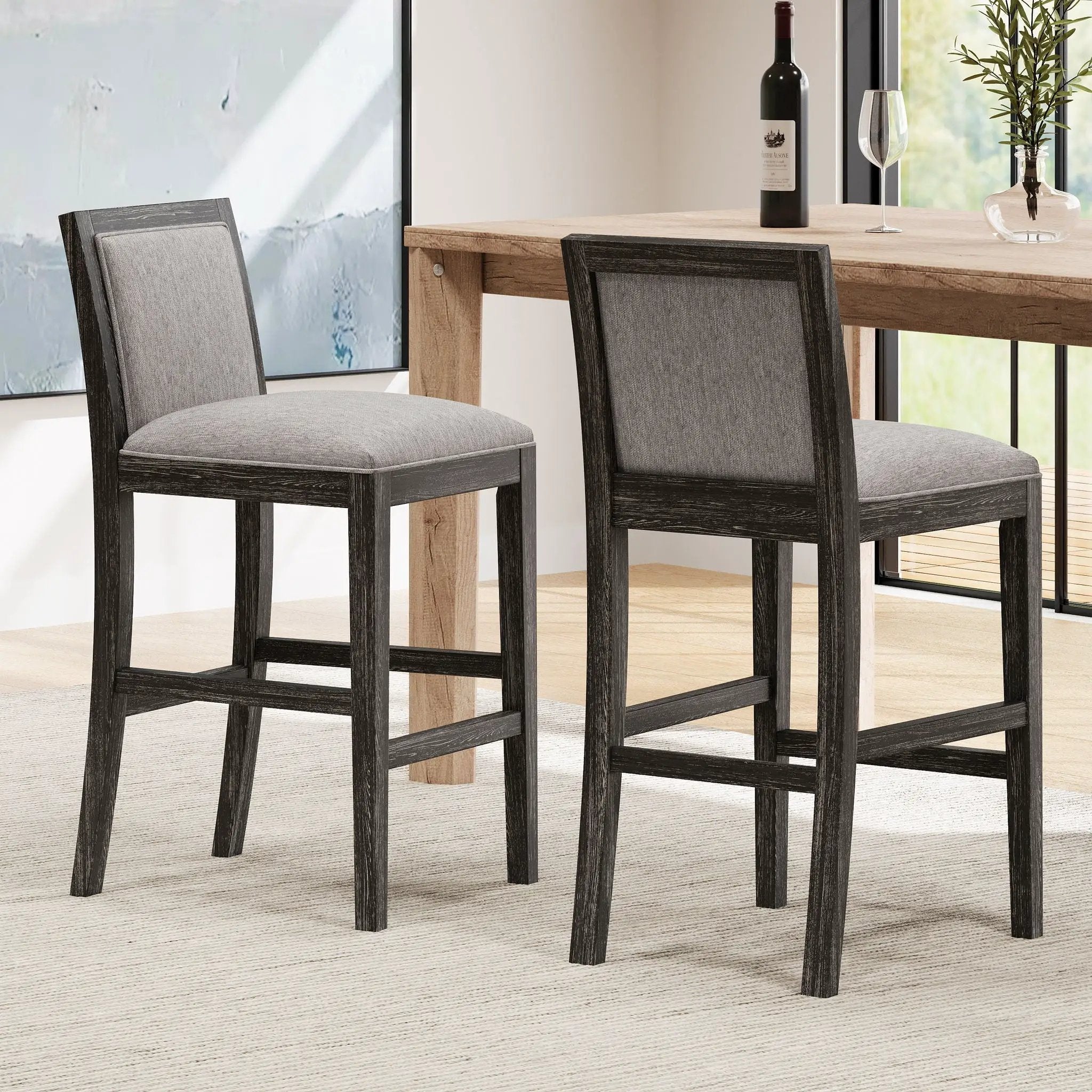Upholstered Barstools (Set of 2) by HouseOfZazla