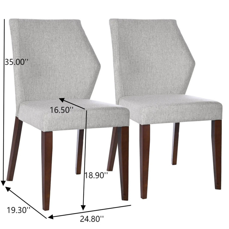 Luca - Dining Chair (Set of 2) - Light Gray by HouseOfZazla