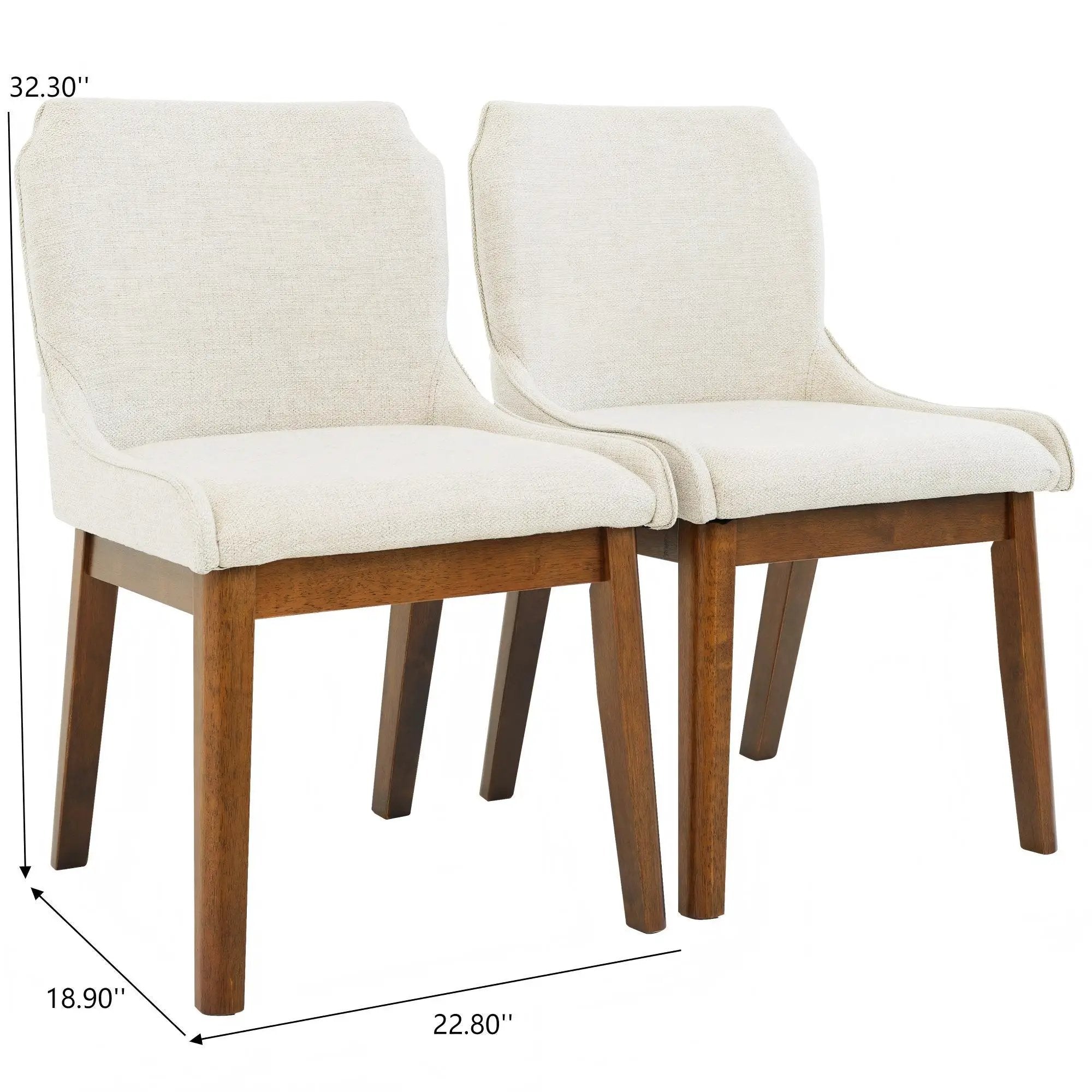 Ellis - Dining Chair (Set of 2) - Beige by HouseOfZazla