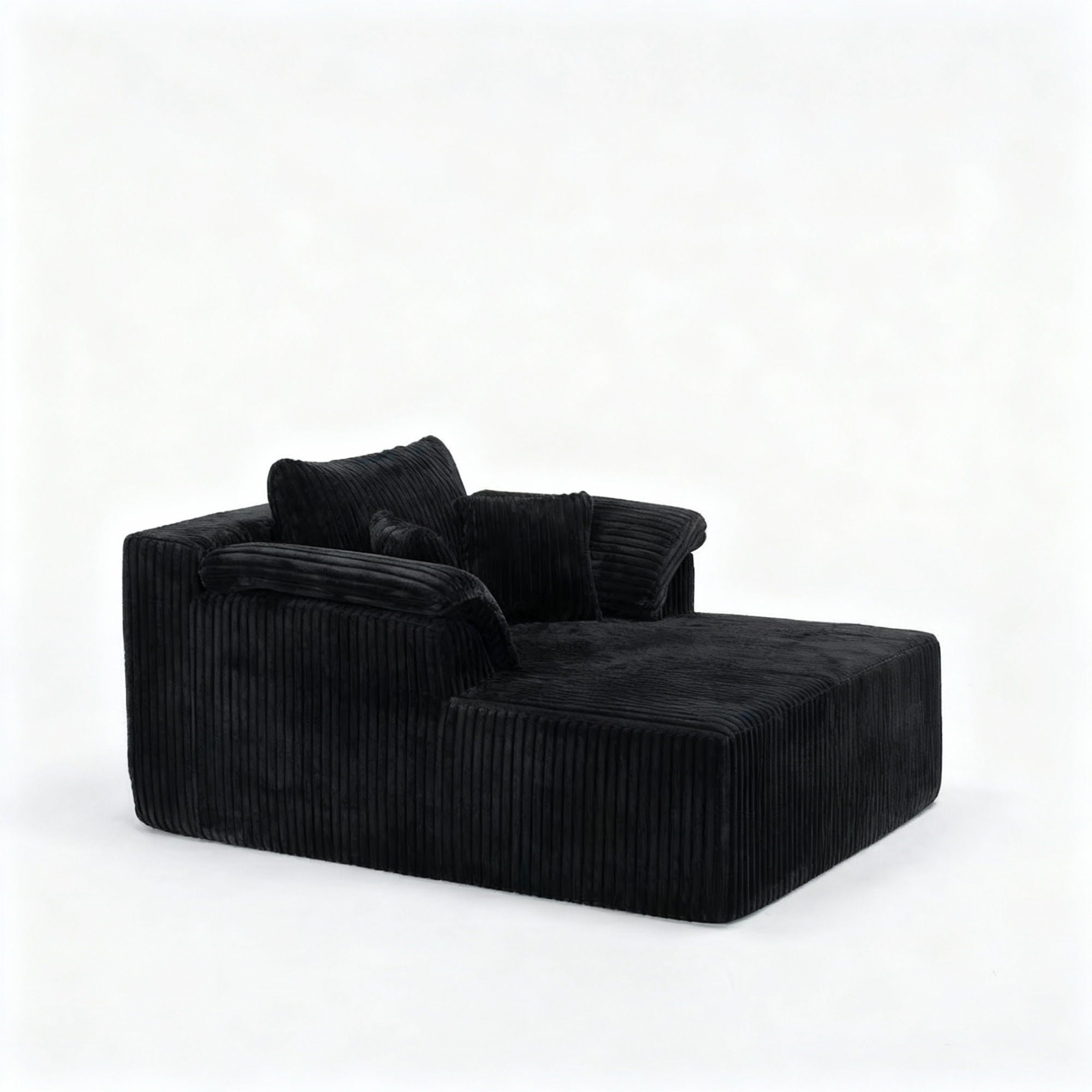 Chaise Lounge Chair, Deep Seat Sleeper Couch For Living Room by HouseOfZazla