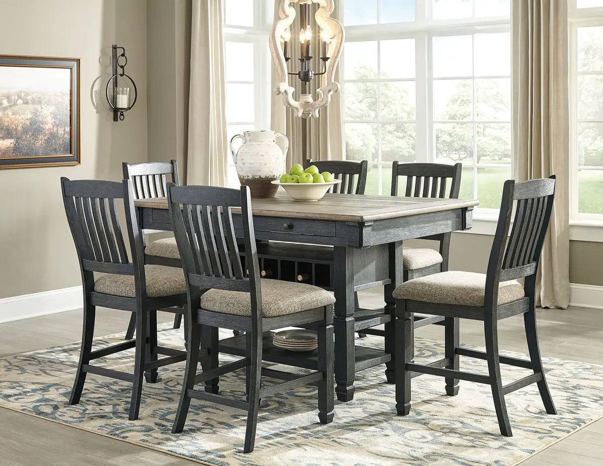 Tyler Creek - Counter Height Table Set by Unique Piece Furniture