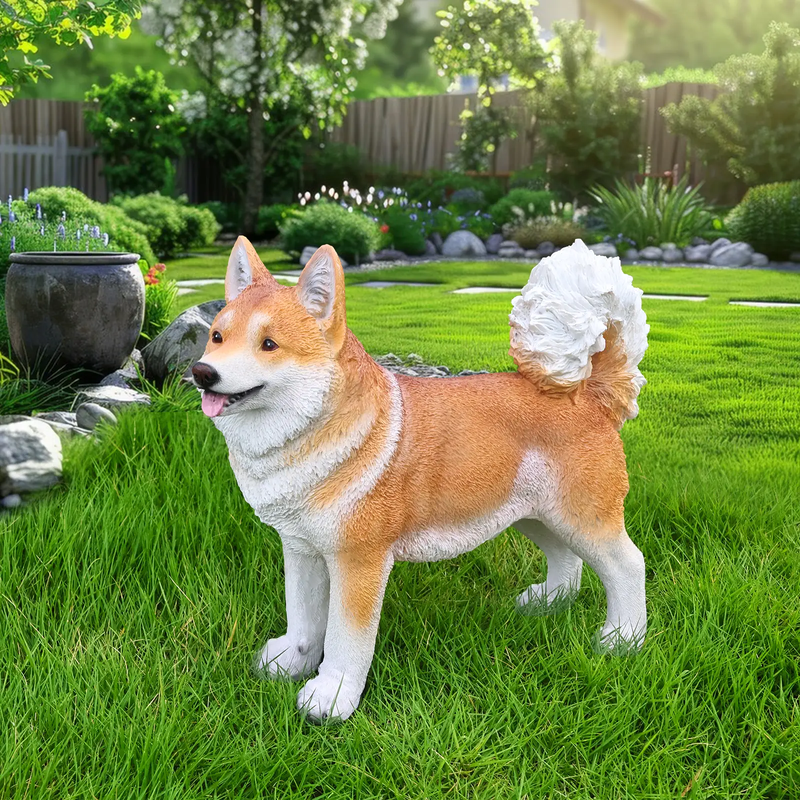 Lifelike Shiba Inu Dog Statue by HouseOfZazla