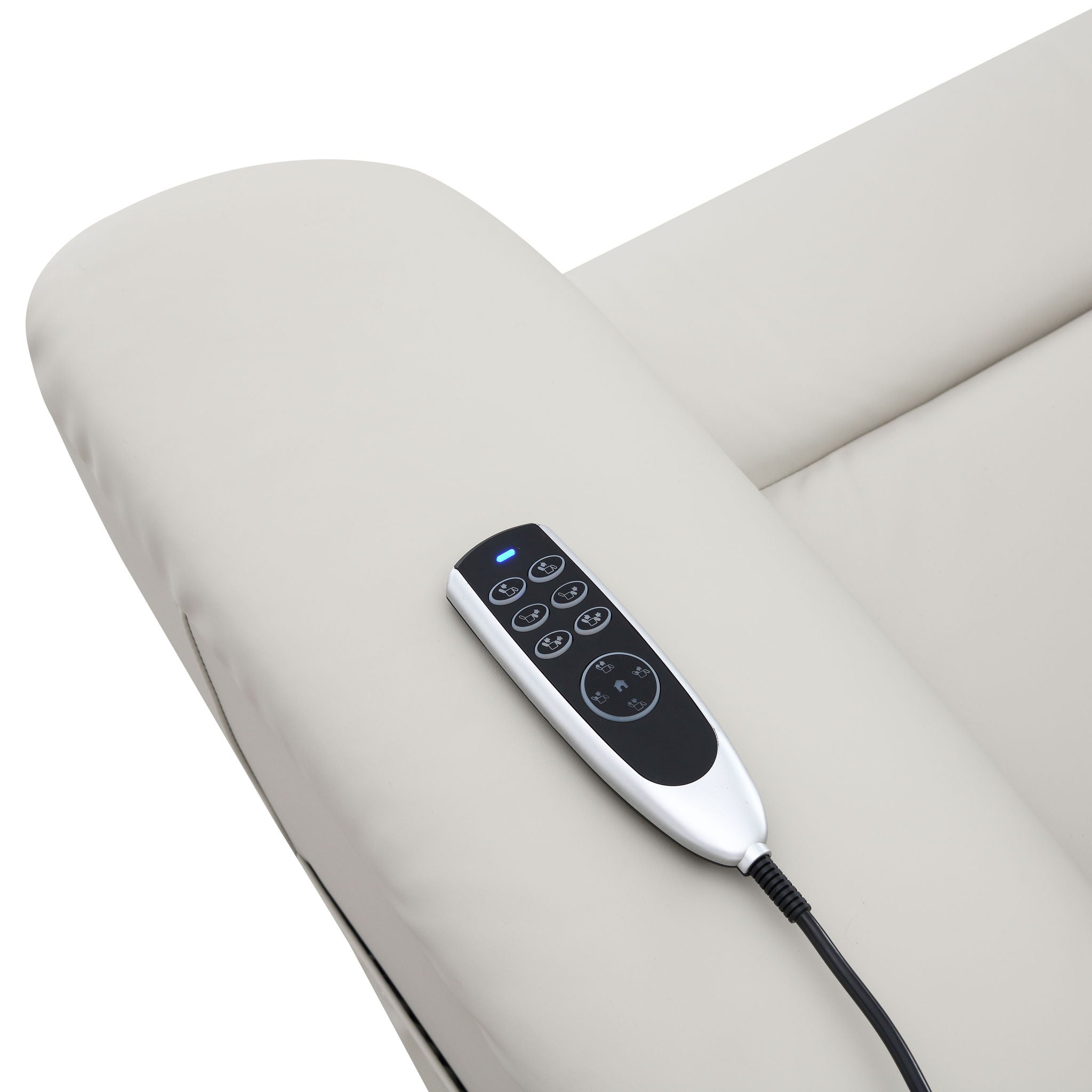 Marsha - Power Recliner With Lift & Massage - Light Gray by HouseOfZazla