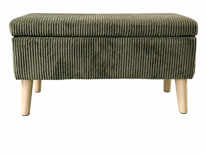 32 Inch Wide Olive Ottoman by HouseOfZazla
